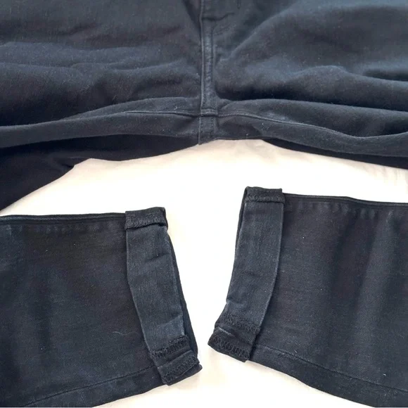 Hudson Harkin Black Skinny Crop Cuff Jeans High Rise SZ 30 Worn 1X - Picture 5 of 10